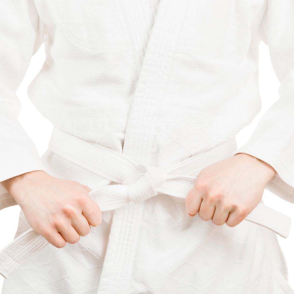 Faixa 8 Linhas Reforçada 390g 4cm Taekwondo Karate Hapkido Todas as Cores Poliéster Adulto Infantil