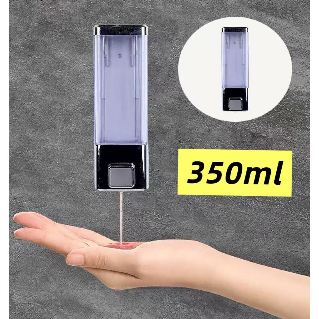 Suporte Dispenser de Parede Sabonete Líquido Álcool Gel Detergente Saboneteira Plástico 350ML em Oferta na Shopee