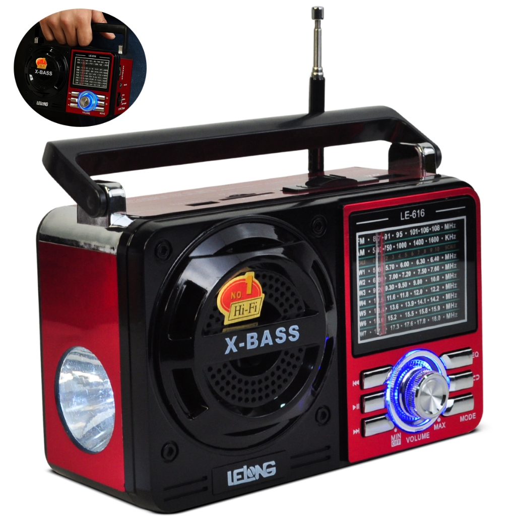 Rádio Retrô Vintage Portátil DF10BT AM FM SW USB MP3 Bluetooth Auxiliar Recarregável em Oferta na Shopee