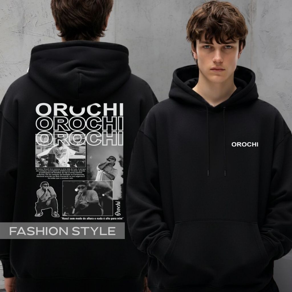 Moletom Orochi Rapper Musicas Frase Álbum Amor De Fim De Noite Vida Cara Rasa Agasalho Blusa Algodão Preta em Oferta na Shopee