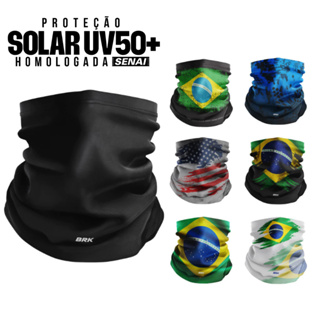 Bandana Tubeneck Tubular Mascara Touca Balaclava Trabalho Brk Brasil Proteção Uv50+ em Oferta na Shopee