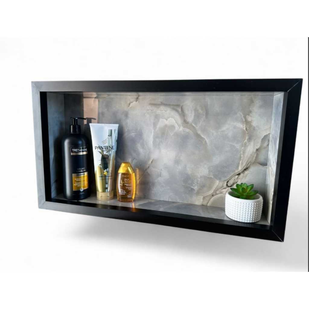 NICHO PARA BANHEIRO EM PORCELANATO 60X30CM DE EMBUTIR NA PAREDE - ENVIO IMEDIATO em Oferta na Shopee