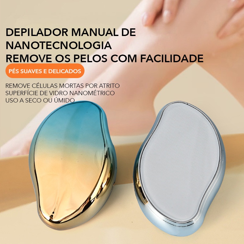 Depilador De Cristal Indolor Reutilizável Portátil Nanotecnologia Ferramenta De Beleza em Oferta na Shopee