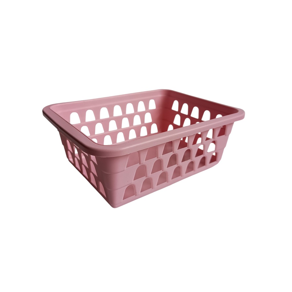 Kit 4 Cesto Organizador Multiuso Lavanderia Retangular Empilhavel 16x12x6 — imagem 2 de 2
