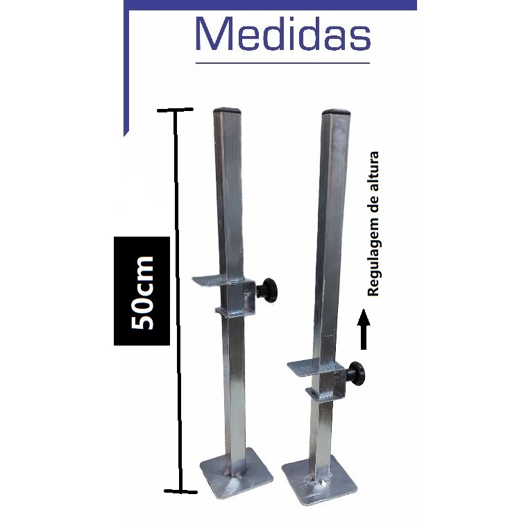 Kit 2 peças Suporte para Régua Regulável de Aço Nivelador Cerâmica Azulejo Assentamento Piso Para Pedreiros