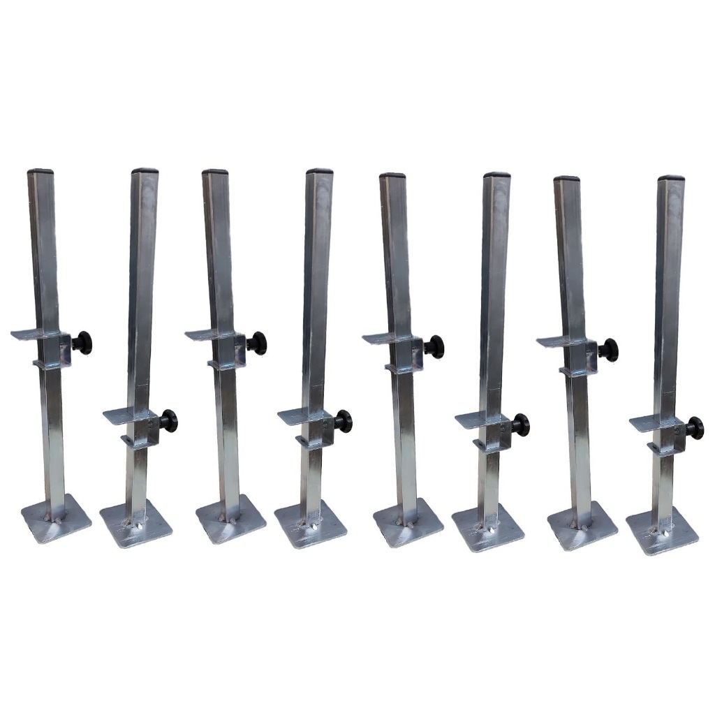 Kit 8 peças Suporte para Régua Regulável de Aço Nivelador Cerâmica Azulejo Assentamento Piso Para Pedreiros
