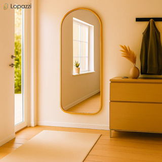Espelho 110x50cm Corpo Inteiro Base Reta Grande Moldura Alumínio Quarto Sala Hall Pinterest Closet em Oferta na Shopee