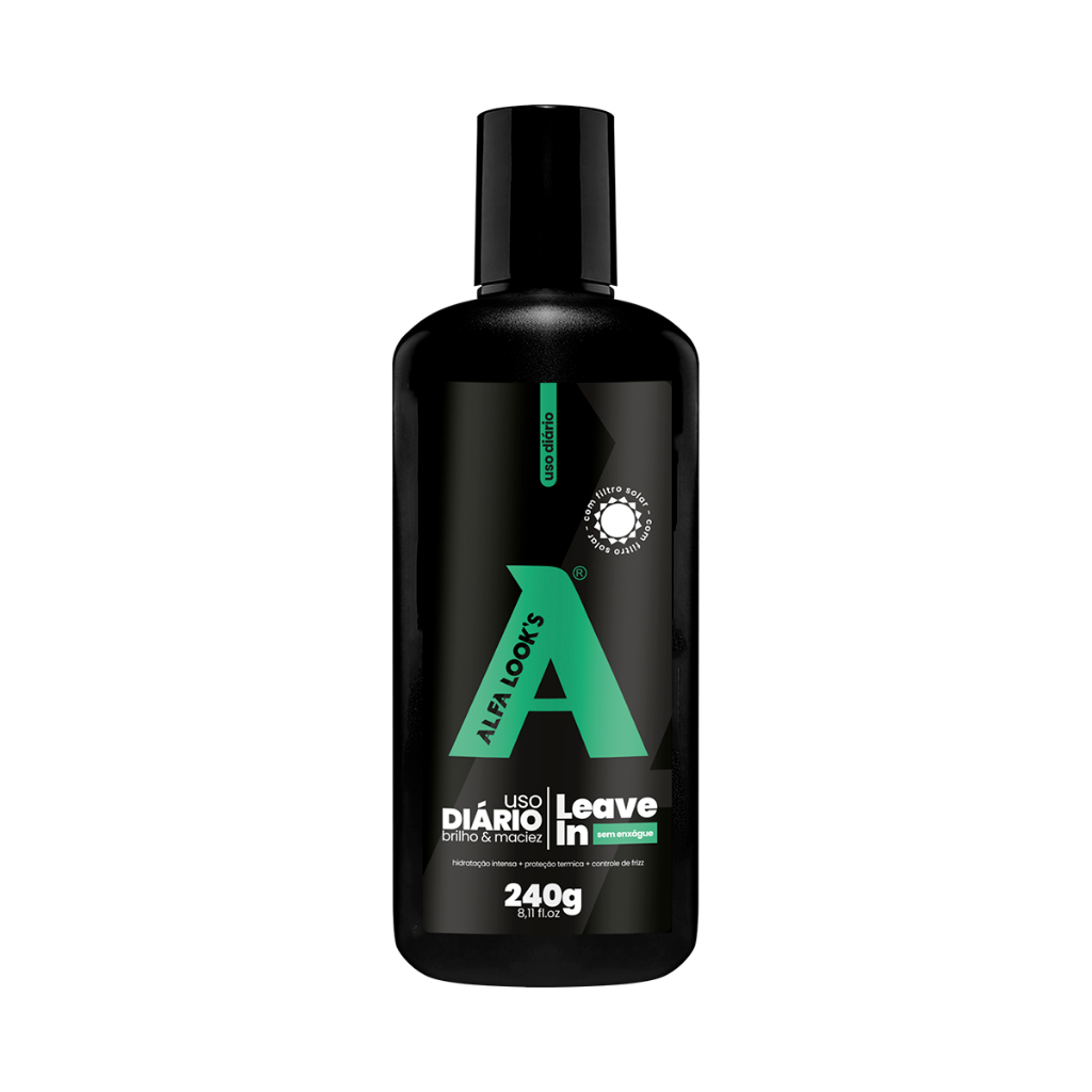 LEAVE IN ALFA LOOK'S - MODELAGEM BRILHO INTENSO PROTEÇÃO TÉRMICA em Oferta na Shopee