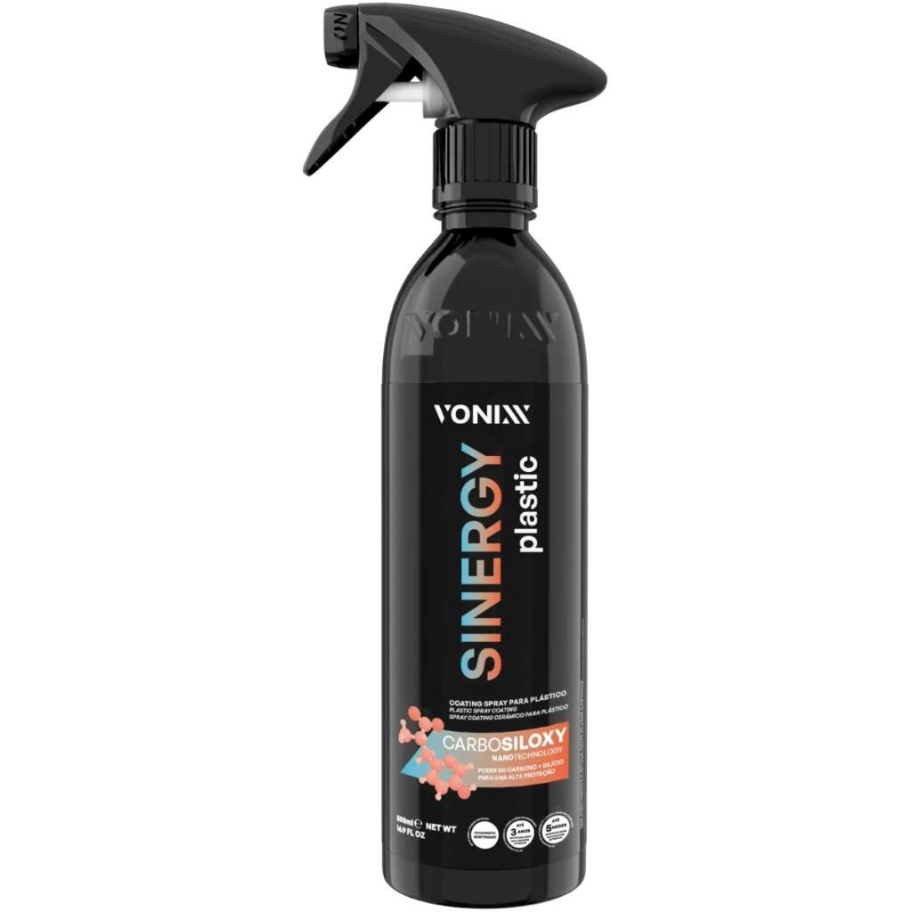 Sinergy Plastic Coating Spray 500ml Vonixx em Oferta na Shopee