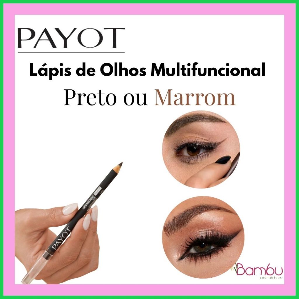 Payot | Lápis de Olhos Multifuncional | Delineador e Sombra – Preto ou Marrom