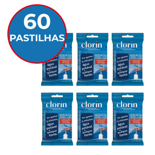 Kit Pastilhas Purificadoras de Água p/ Consumo Humano c/ 60un - Clorin 1