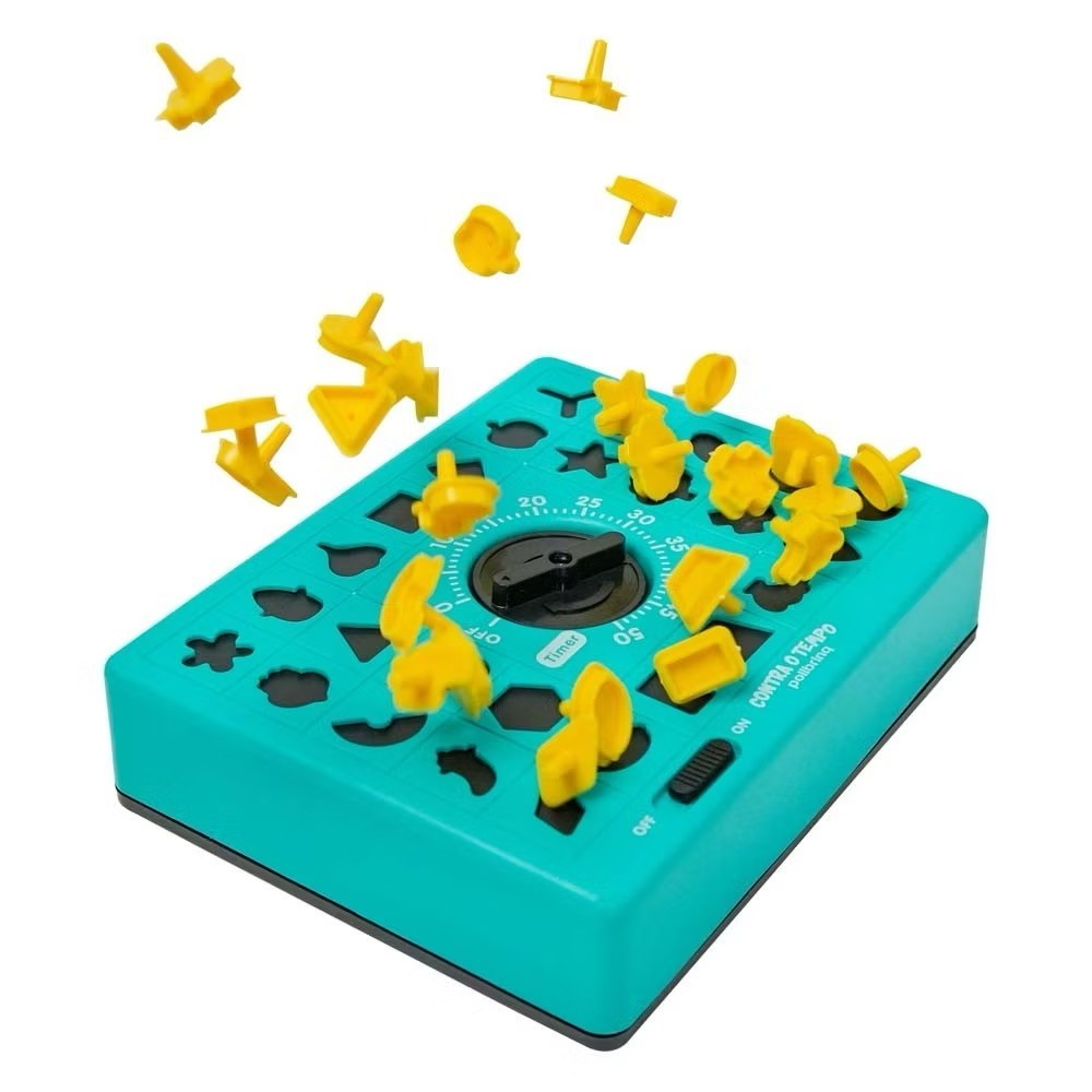 Brinquedo Educativo de Encaixe – Jogo de Formas com Timer (26 Peças)