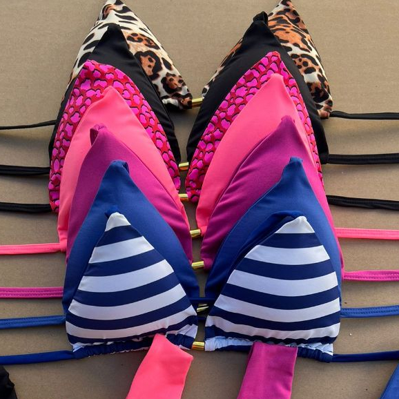 Biquini Cortininha Busto Avulso Feminino Com Bojo Removivel Ideal para Praia e Piscina