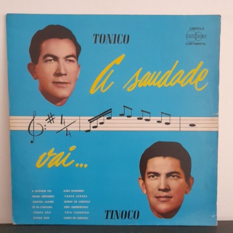 Vinil Lp Tonico E Tinoco - A saudade vai