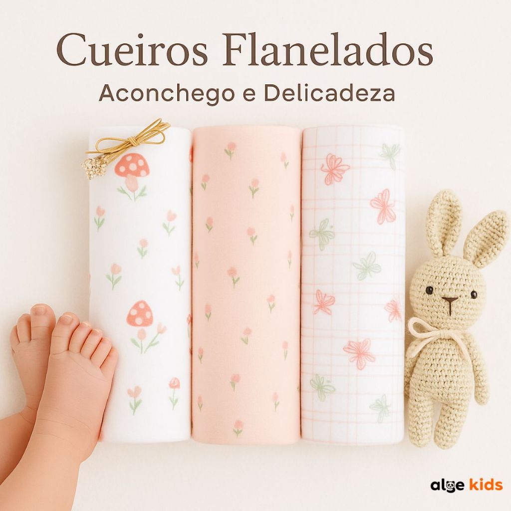 Kit 3 Mantas Cueiro Bebê Flanelado 100% Algodão 100cm x 80cm Manta Grande Enxoval Menino Menina Estampado Atacado Presen em Oferta na Shopee