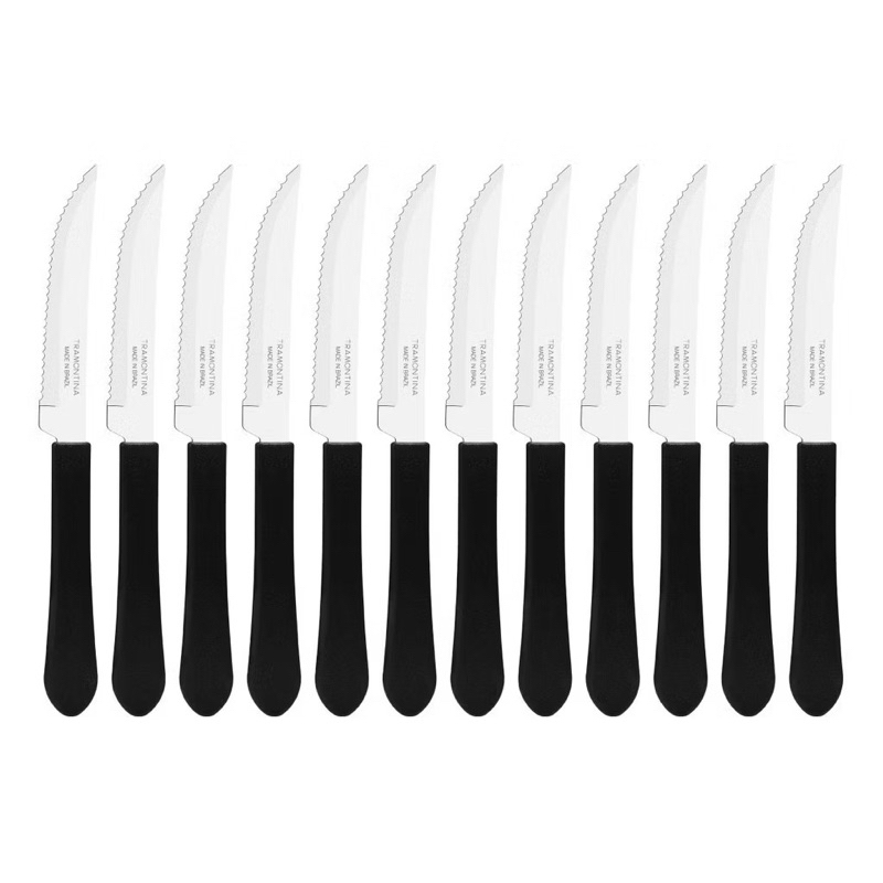 Jogo De Facas Tramontina Leme Cozinha Para Mesa Faqueiro Aço Inox