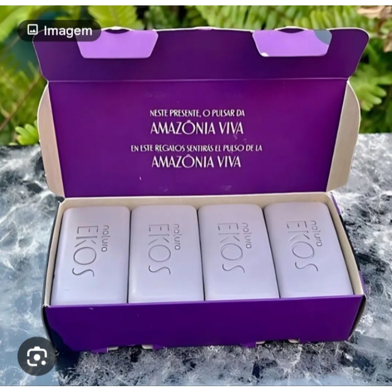 Mini Caixa de Sabonete Ekos Pitanga Preta Natura