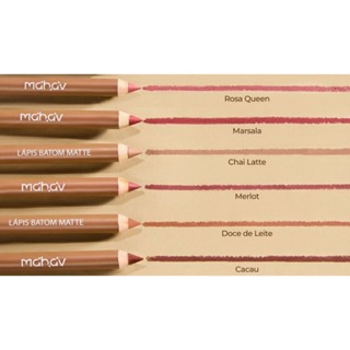 Lápis Batom Matte Lip Fusion Dia a Dia Mahav Unidade em Oferta na Shopee