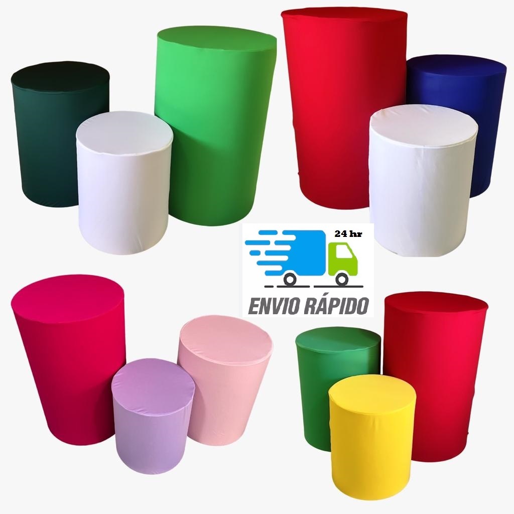 Kit Capa Trio de Cilindro Decoração Festa Veste Facil - Várias Cores - ESCOLHA COMO QUISER !! em Oferta na Shopee