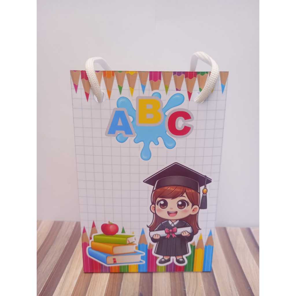 Sacolinhas personalizadas ABC Menina Formatura  PEGUE E MONTE Lembrancinha de aniversário Sacolinha surpresa