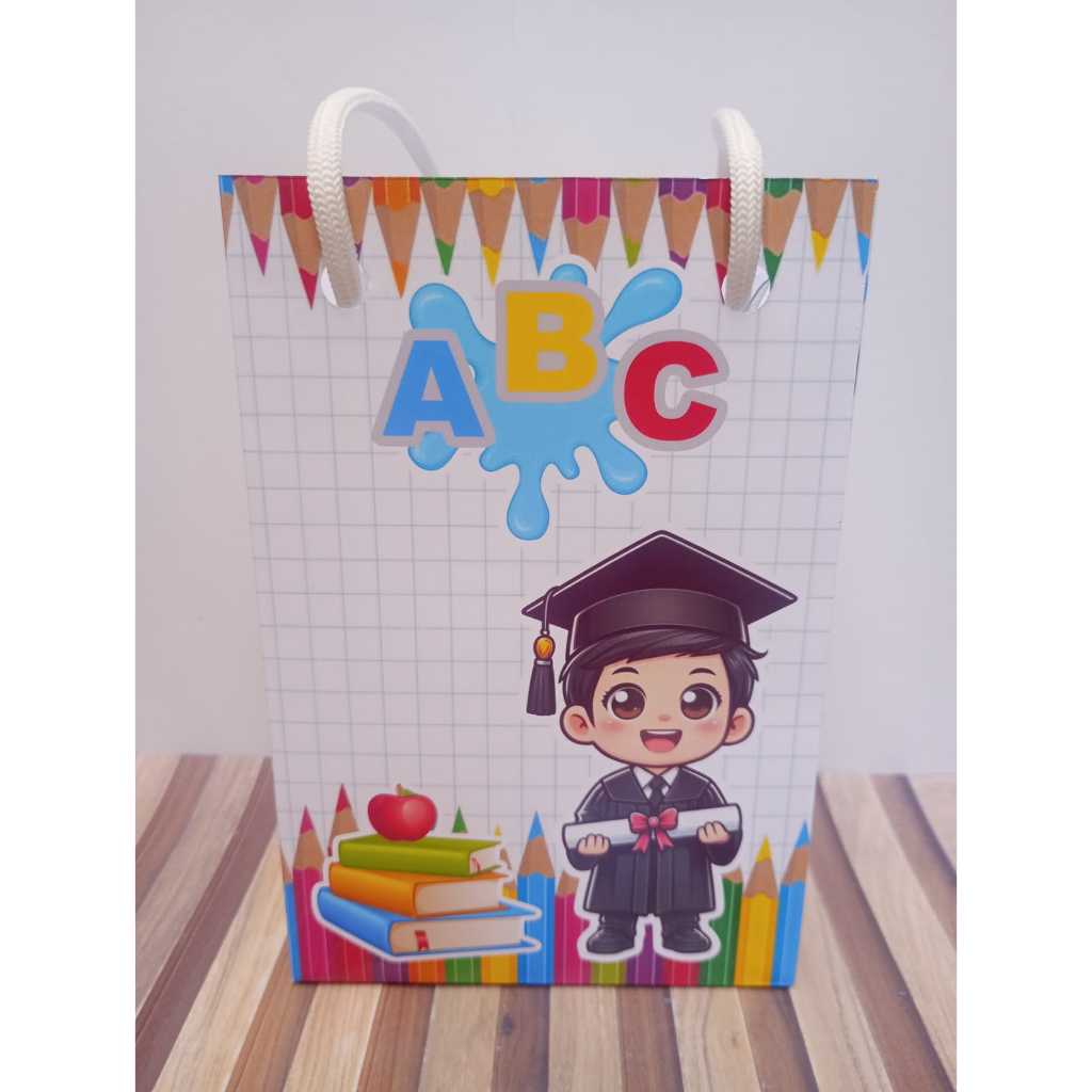 Sacolinha personalizada ABC  Menino Formatura  PEGUE E MONTE Lembrancinha de aniversário Sacolinha surpresa