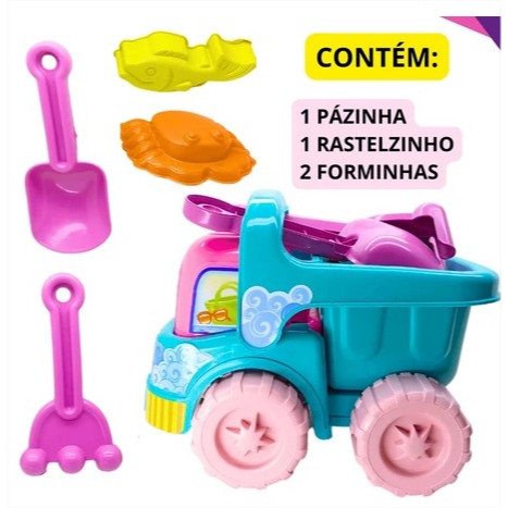 Caminhão Little Truck Baby P/ Bebês Menina - Plasbrink Praia Didatico areia em Oferta na Shopee
