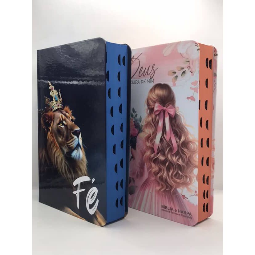 Kit 2 Bíblias Sagrada Tamanho Grande com Harpa Palavras de Jesus em Vermelho Capa Dura (Kit 70) em Oferta na Shopee