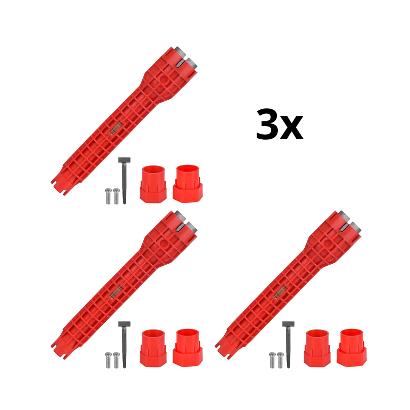 Kit com 3 Ferramentas Universais 8 em 1 – Reparo de Pia e Torneira em Oferta na Shopee