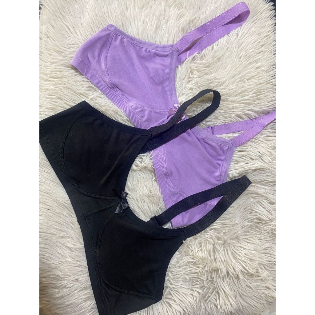 Kit 2 Sutiãs Alta Sustentação Sem Bojo Reforçado Alça Com Regulagem Feminino