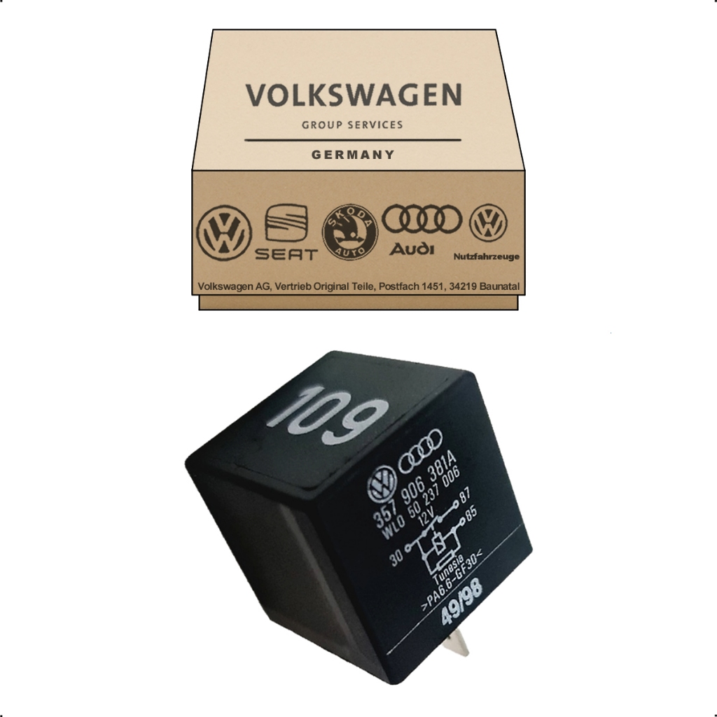 Rele 109 Black do sistema Bosch Monotronic MAF do Golf MK3 VR6 2.8 de 1995 a 1997