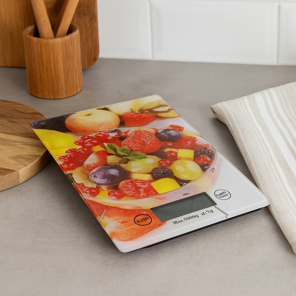 Balança Digital para Cozinha Plástica Com Tampo De Vidro em Oferta na Shopee