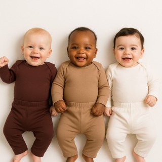 Kit 6 peças 3 Body e 3 Mijao Menina e Menino, 100% Algodão em Oferta na Shopee