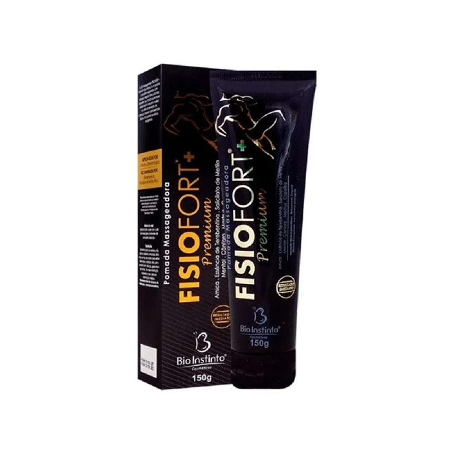 Kit 6 Pomadas Fisiofort+ Premium 150g Massageadora Relaxante Corporal Alívio Muscular — imagem 2 de 2