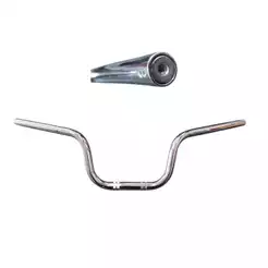 Guidão Moto Cg Cargo 160 Cromado Com Suporte Para Peso