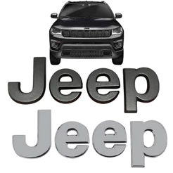Emblema Logo JEEP capô do Compass 2015 a 2021 Cromado ou Grafite
