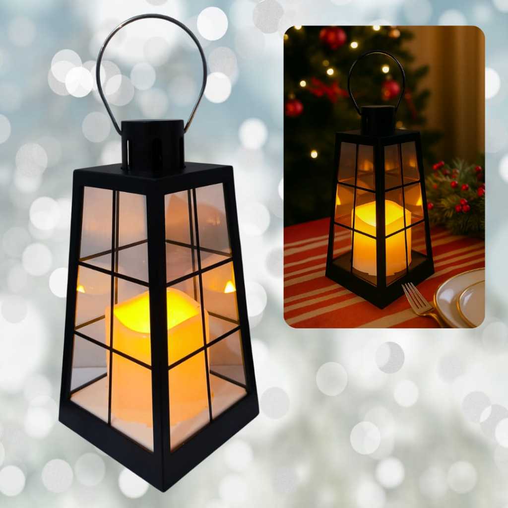 Luminaria Lamparina Lanterna Vela Led Oscilante Decoração