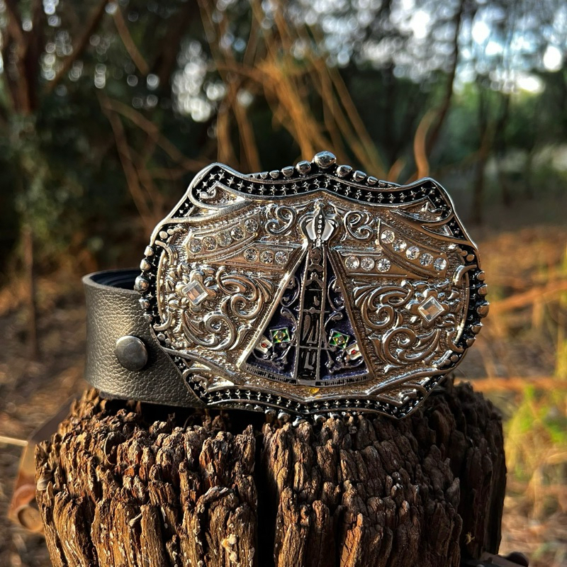 Cinto com Fivela Country Nossa Senhora Strass Rodeio Cavalgada