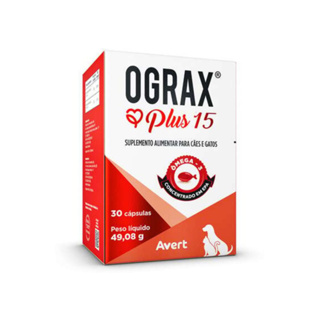 Ograx Plus 15 Suplemento Veterinário Ômega 3 30 Caps em Oferta na Shopee