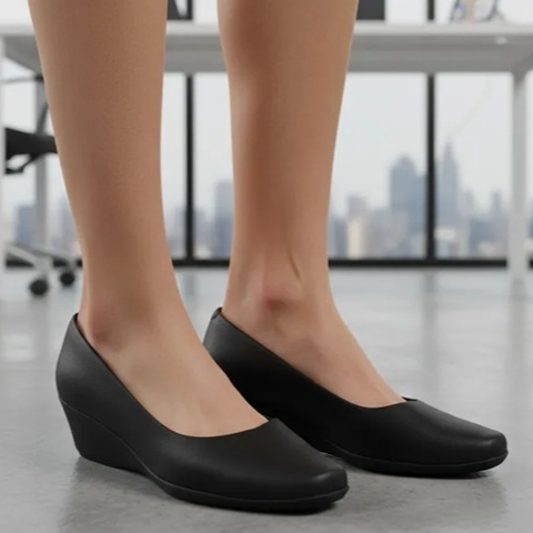 SAPATO FEMININO PICADILY ANABELA BAIXO SOCIAL SCARPIN UNIFORME ESCRITÓRIO CONFORTÁVEL MACIO ORIGINAL