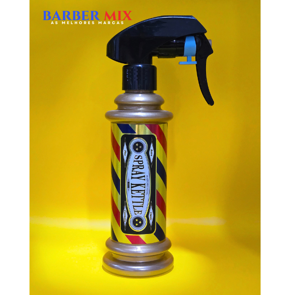 Borrifador Jato Nevoa Dourado 300ml para barbeiro