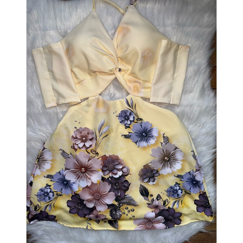 🌸 Vestido Macaquinho Floral Feminino em Oferta na Shopee