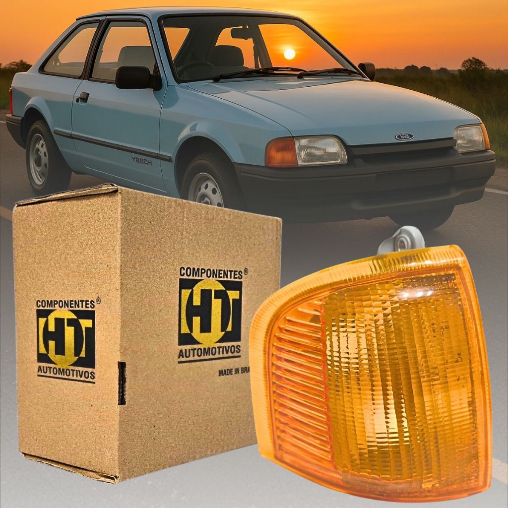 Lanterna Seta Pisca Lente Âmbar Laranja Direita Lado Passageiro Carona Ford Escort Hobby Verona Apollo 87 88 89 90 91 92