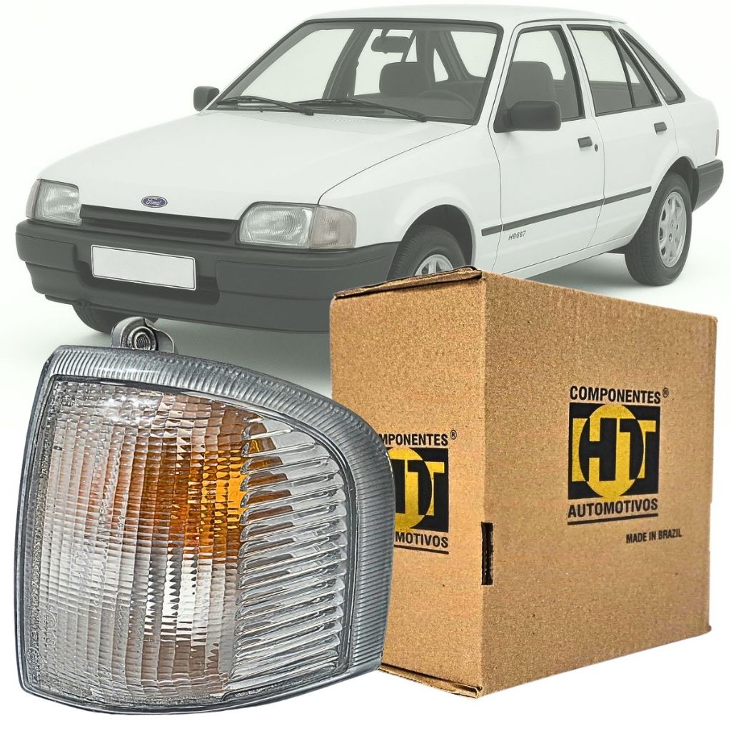 Lanterna Seta Pisca Lente Cristal Esquerda Lado Passageiro Carona Ford Escort Hobby Verona Apollo 87 88 89 90 91 92