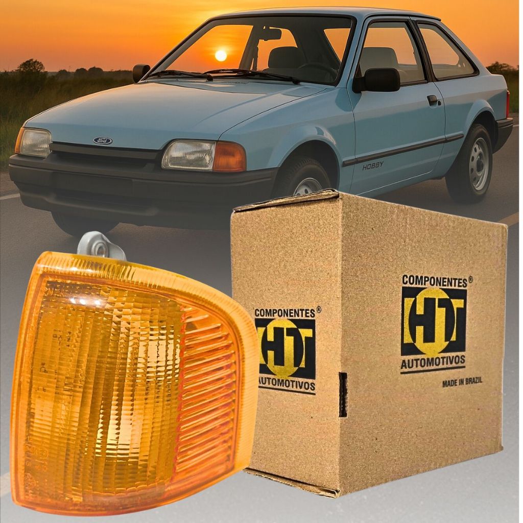 Lanterna Seta Pisca Âmbar Laranja Esquerda Lado Passageiro Carona Ford Escort Hobby Verona Apollo 87 88 89 90 91 92