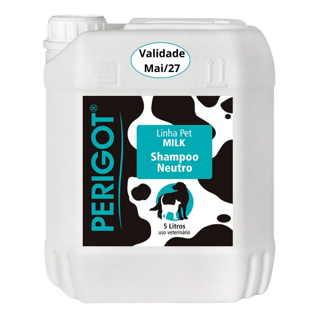 Shampoo Neutro Milk Perigot 5 Litros Cães Gatos