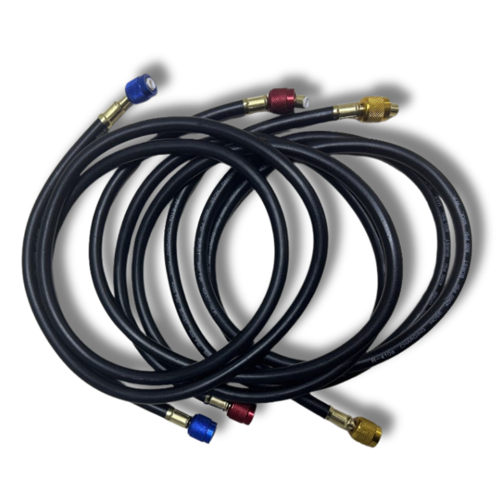 Kit 03 Mangueiras Premium Para Manifold R22 R32 R134a R404 R407 1/4SAE 150cm em Oferta na Shopee