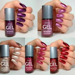 Esmaltes Bella Brazil Esmalte Metalizado Efeito Gel Escolha o Seu