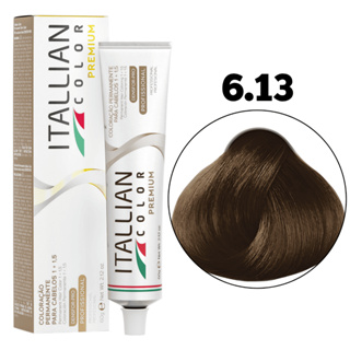 COLORAÇÃO ITALLIAN COLOR LOURO ESCURO CINZA DOURADO 6.13 60G em Oferta na Shopee