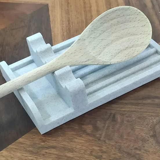 Suporte para Colher de Cozinha | Descanso de Talher | Porta Colher  | Plástico