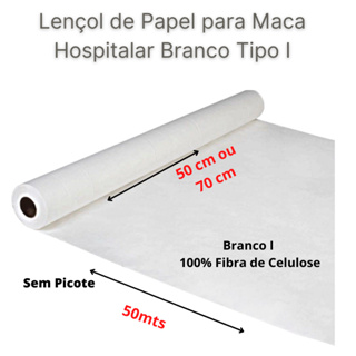 Lençol Descartável para Maca Papel Fortclean Branco I em Oferta na Shopee
